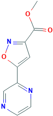 5-(2-吡嗪基)异噁唑-3-甲酸甲酯,CAS登录号1375064-69-9[KEY ORGANICS&brvbar;5g]