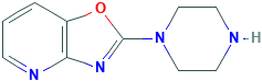 2-哌嗪-1-基[1,3]恶唑并[4,5-b]吡啶,CAS登录号113520-22-2[Matrix&brvbar;500mg]
