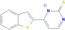 4-(1-苯并噻吩-2-基)-2-嘧啶硫醇,CAS登录号866049-73-2[Key Organics&brvbar;500mg]
