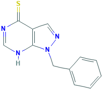 1-苄基-1H-吡唑并[3,4-d]嘧啶-4-硫醇,CAS登录号56156-23-1[matrix&brvbar;1g]
