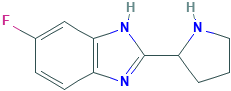 5-氟-2-吡咯烷-2-基-1H-苯并咪唑,CAS登录号885277-90-7[凯为化学&brvbar;10g]