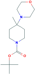 1-Boc-4-甲基-4-吗啉-4-基-哌啶,CAS登录号864369-95-9[macklin&brvbar;250mg]