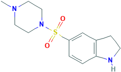 5-[(4-甲基哌嗪-1-基)磺酰基]吲哚林,CAS登录号519148-71-1[KEY ORGANICS&brvbar;1g]