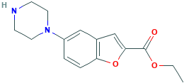 5-(1-哌嗪基)苯并呋喃-2-甲酸乙酯,CAS登录号163521-20-8[凯为化学&brvbar;100mg]