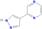 2-(1H-吡唑-4-基)吡嗪,CAS登录号849924-97-6[凯为化学&brvbar;1g]