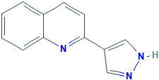 2-(1H-吡唑-4-基)喹啉,CAS登录号439106-87-3[Matrix&brvbar;5g]