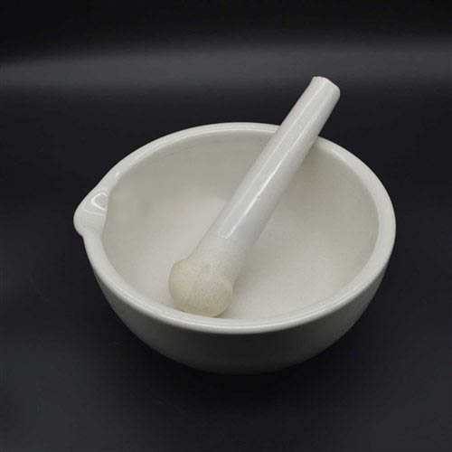 化学瓷乳钵、瓷研钵研体、磁研钵、乳钵216MM 两件套