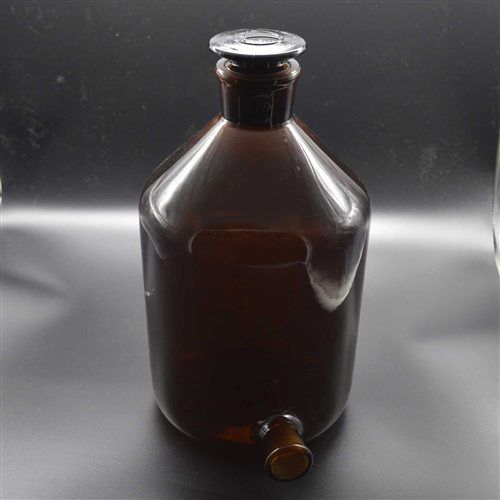 棕色高硼硅放水瓶、棕下口瓶棕放水瓶 5000ML/个