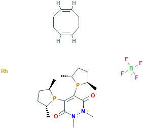 二甲基-3,6-哒嗪二酮(1,5-环辛二烯)四氟硼酸铑(I),CAS登录号908128-78-9[aladdin&brvbar;100mg]