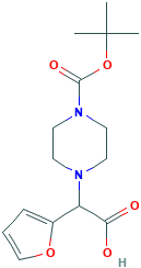2-(4-Boc-哌嗪-1-基)-2-(呋喃-2-基)乙酸,870719-85-0[SIGMA-ALDRICH¦1G]