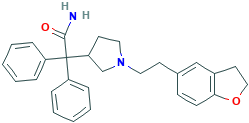 2-(1-(2-(2,3-二氢苯并呋喃-5-基)乙基)-吡咯烷-3-基)-2,2-二苯基乙酰胺,133099-04-4[TLC¦1EA]