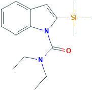 N,N-二乙基-2-(三甲基甲硅烷基)吲哚-1-羧酰胺,548775-58-2[aladdin¦1g]