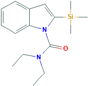 N,N-二乙基-2-(三甲基甲硅烷基)吲哚-1-羧酰胺,548775-58-2[aladdin&brvbar;1g]