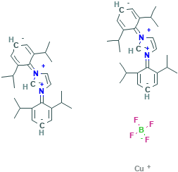 双(1,3-双(2,6-二异丙基苯基)咪唑-2-亚基)铜(I)四氟硼酸盐,886061-48-9[SIGMA-ALDRICH&brvbar;500MG]