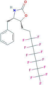 (4S,5R)-(-)-4-苄基-5-(3,3,4,4,5,5,6,6,7,7,8,8,8-三氟氟辛基)-2-恶唑烷酮,857637-92-4[strem&brvbar;500mg]