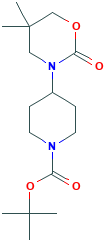 叔-丁基 4-(5,5-二甲基-2-羰基-1,3-恶嗪-3-基)哌啶-1-羧酸酯,1215596-09-0[matrix&brvbar;1g]