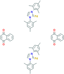 1,3-双(2,4,6-三甲基苯基咪唑-2-亚基(1,4-萘醌)钯(0)二聚体,467220-49-1[凯为化学&brvbar;100mg]