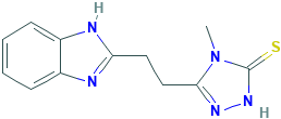 5-[2-(1H-苯并咪唑-2-基)-乙基]-4-甲基-4H-[1,2,4]三唑-3-硫醇,436089-85-9[Matrix&brvbar;1g]