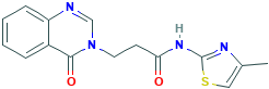 N-(4-甲基-1,3-噻唑-2-基)-3-(4-羰基喹唑啉-3(4H)-基)丙酰胺,919747-51-6[matrix&brvbar;500mg]