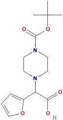 2-(4-Boc-哌嗪-1-基)-2-(呋喃-2-基)乙酸,870719-85-0[SIGMA-ALDRICH&brvbar;1G]