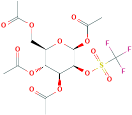 (2S,3S,4S,5R,6R)-6-(乙酰氧基甲基)-3-((三氟甲基)磺酰基)氧基)四氢-2H-吡喃-2,4,5-三乙酸三酯,92051-23-5[Achem-block&brvbar;1g]