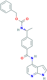 (R)-苄基(1-(4-((1H-吡咯并[2,3-b]吡啶-4-基)胺甲酰基)苯基)乙基)氨基甲酸酯,173897-93-3[matrix¦250mg]