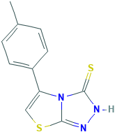 5-(4-甲基苯基)噻唑[2,3-c]-1,2,4-三唑-3-硫醇,500112-74-3[Key Organics¦500mg]