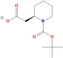 (R)-2-(1-(叔丁氧基羰基)哌啶-2-基)乙酸,351410-32-7[KEY ORGANICS¦250mg]