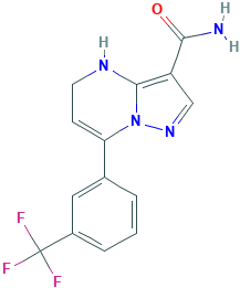 4,5-二氢-7-[3-(三氟甲基)苯基]-吡唑并-[1,5-a]嘧啶-3-甲酰胺,115931-11-8[Matrix¦250mg]