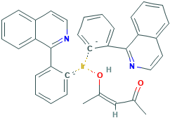 二(1-苯基-异喹啉)(乙酰丙酮)合铱(III),435294-03-4[安徽益瑞德&brvbar;1.0g]