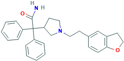 2-(1-(2-(2,3-二氢苯并呋喃-5-基)乙基)-吡咯烷-3-基)-2,2-二苯基乙酰胺,133099-04-4[TRC&brvbar;50mg]