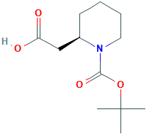 (R)-2-(1-(叔丁氧基羰基)哌啶-2-基)乙酸,351410-32-7[KEY ORGANICS¦1g]