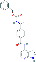 (R)-[1-[4-[(1H-吡咯并[2,3-b]吡啶-4-氨基)羰基]苯基]乙基]氨基甲酸苯甲酯,173897-93-3[KEY ORGANICS¦1g]