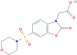 [6-(吗啉-4-基磺酰基)-2-羰基-1,3-苯并恶唑-3(2H)-基]乙酸,899708-44-2[Key Organics¦1g]