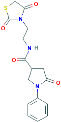 N-[2-(2,4-二氧-1,3-噻唑烷-3-基)乙基]-5-羰基-1-苯基吡咯烷-3-甲酰胺,351066-25-6[matrix¦1g]