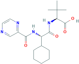 (S)-2-((S)-2-环己基-2-(吡嗪-2-甲酰氨基)乙酰氨基)-3,3-二甲基丁酸,402958-96-7[毕得¦250mg]