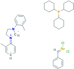 二氯[1,3-双(2-甲基苯基)-2-咪唑烷亚基](亚苄基)(三环己基膦)钌(II),927429-60-5[SIGMA-ALDRICH¦100MG]