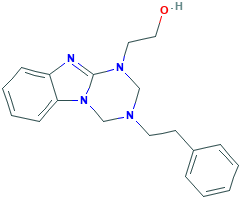 2-[3-(2-苯基乙基)-3,4-二氢[1,3,5]三嗪并-[1,2-a]苯并咪唑-1(2H)-基]乙醇,1306739-83-2[TRC¦1000mg]