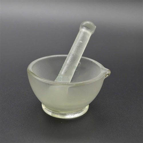 乳钵玻璃研钵 60MM 两件套