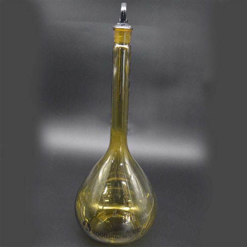 棕量瓶当量瓶、茶量瓶、容量瓶、棕色容量瓶 2000ML A/个[大包装12|中包装2]
