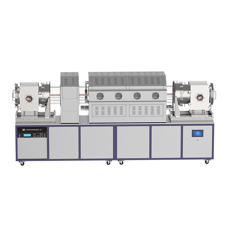 卷对卷PECVD石墨烯制备设备柔性透明电极连续生产CY-OTF-1200X-III-PE300-RR系列