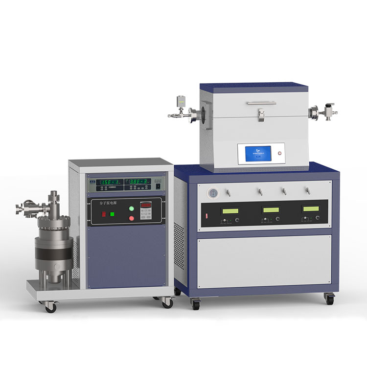 1200℃单温区3路质量供气高真空CVD系统CY-O1200-50IT-3Z-HV系列