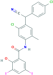氯氰碘柳胺,57808-65-8[Selleck&brvbar;50mg],氯代类官能团有机物