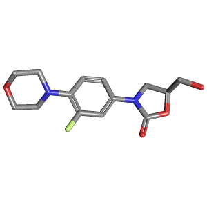 苯基_恶唑烷酮利奈唑烷杂质制备(C14H17FN2O4),CAS 168828-82-8报价,「阿拉丁」R10541953-5g C14H17FN2O4_3D图