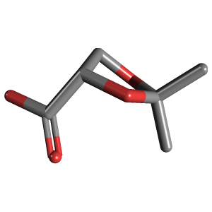 (r) -2,2-二甲基-1,3-二氧杂环-4-羧酸,CAS 114746-70-2,「麦克林」R10855606-1g C6H10O4_3D图