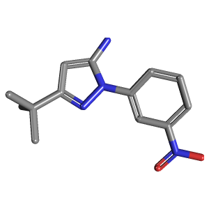 硝基苯基-胺(C13H16N4O2),CAS 476637-05-5,「Fluorochem」T11065174-2g C13H16N4O2_3D图