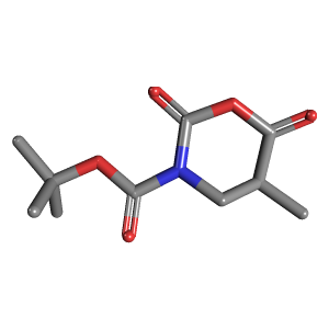 二氧-羧酸叔丁酯(C10H15NO5),CAS 357610-32-3,「Fluorochem」T11107131-5g C10H15NO5_3D图