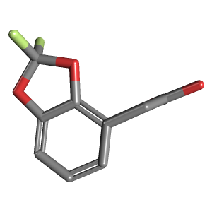 二恶英_乙酸(C9H6F2O4),CAS 531508-33-5,「Fluorochem」D11790597-1g C9H6F2O4_3D图