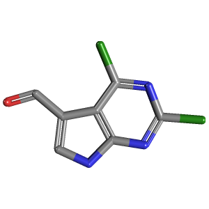 吡咯并_甲醛(C7H3Cl2N3O),CAS 1638767-57-3,「Fluorochem」D118796249-250mg C7H3Cl2N3O_3D图