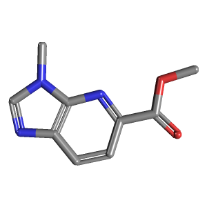 甲基-羧酸甲酯(C9H9N3O2),CAS 1934833-64-3,「Fluorochem」M118798820-1g C9H9N3O2_3D图